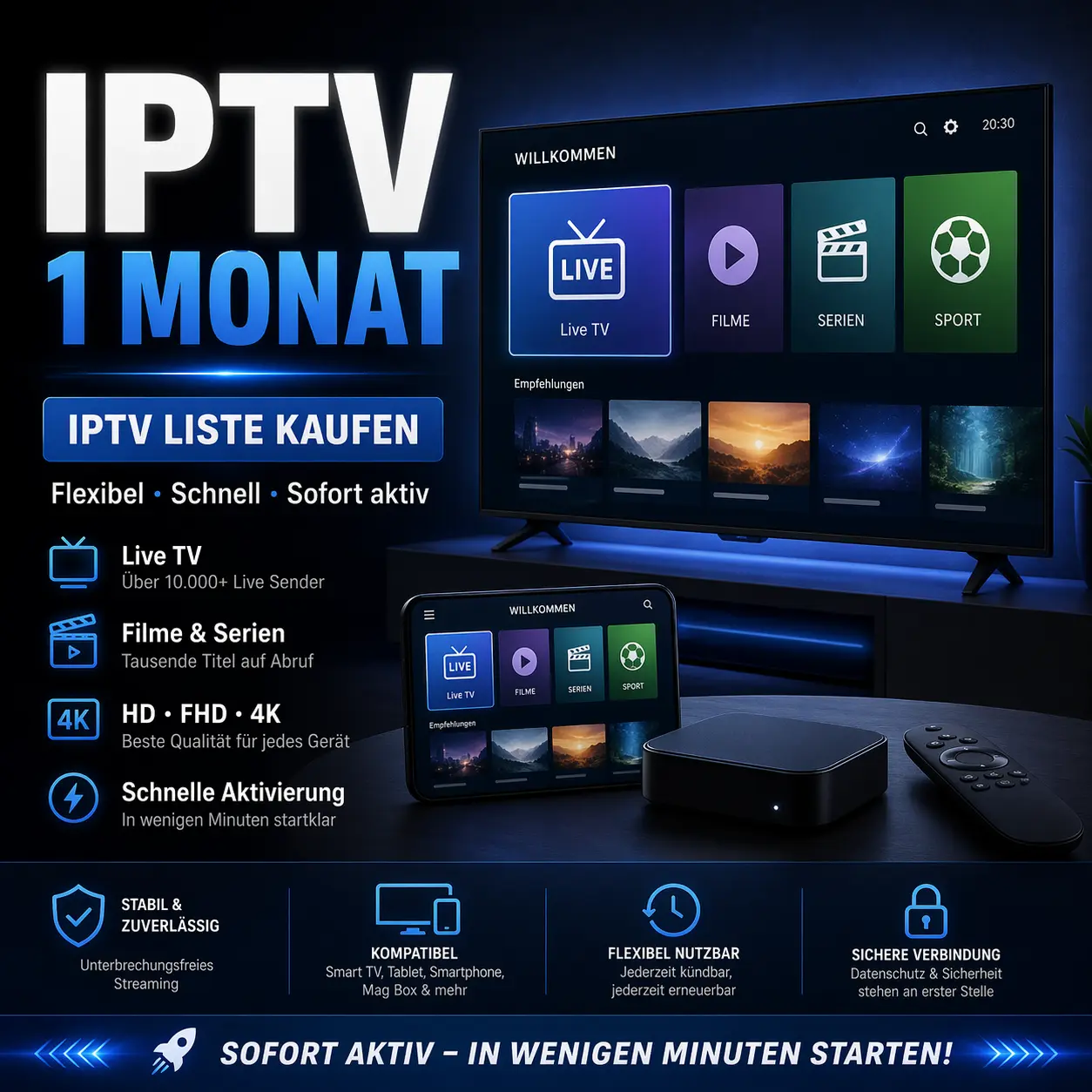 iptv 1 monat